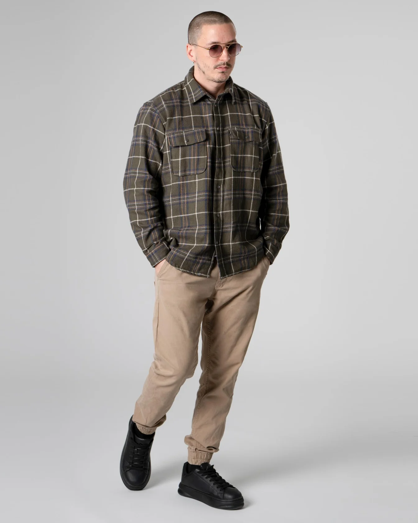 Image 7 of - mencottonflannelovershirt7jpg