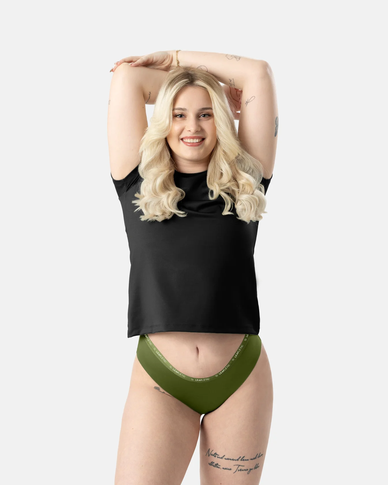 Image 3 of - ladiesmidrisehipstersbriefcottonun3jpg