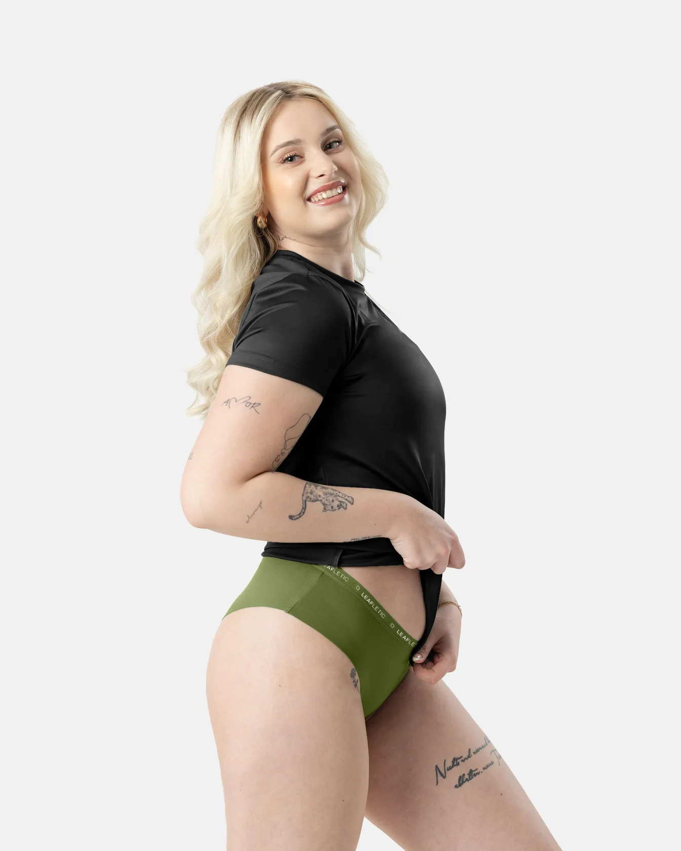Image 2 of - ladiesmidrisehipstersbriefcottonun4jpg
