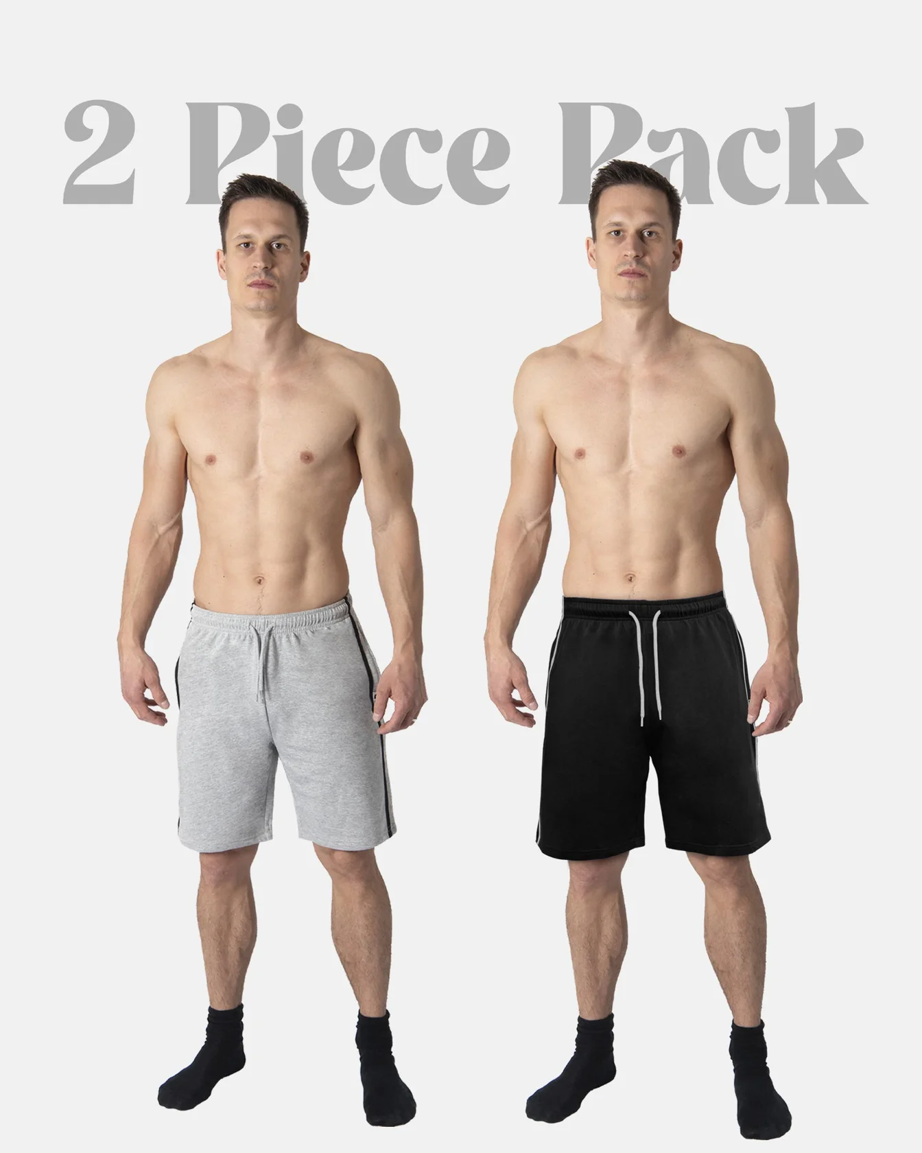 Image 1 of - mensloungewearshortsblacklight-grey1jpg