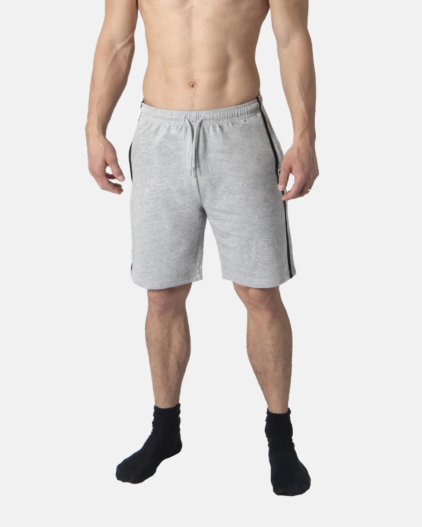 Image 3 of - mensloungewearshortslight-grey1jpg