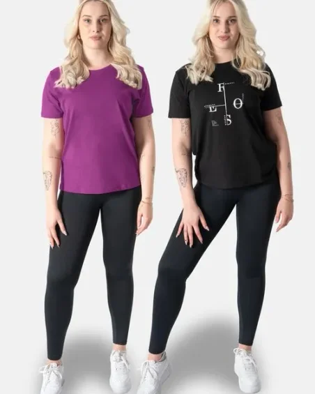 Camiseta para mulher - conjunto de 2