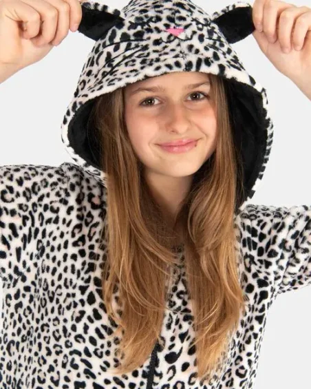 Leafletic Kids Fleece Zip-Up Unisex Overall Onesie