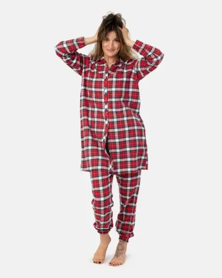 Pijama comprido para mulher - roupa de dormir