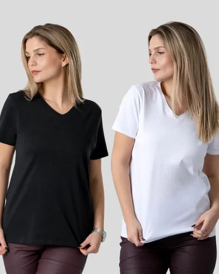 Camiseta para mulher - conjunto de 2