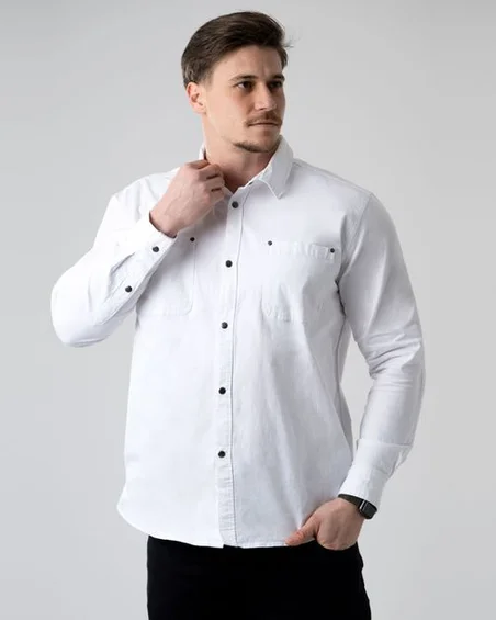 Camisa manga comprida para homem