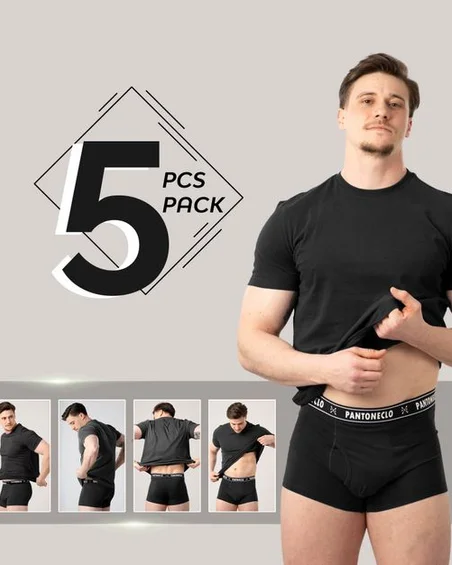 Cuecas para homem - conjunto de 5