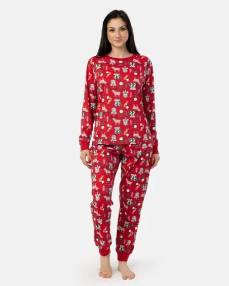 Pijama comprido para mulher - roupa de dormir