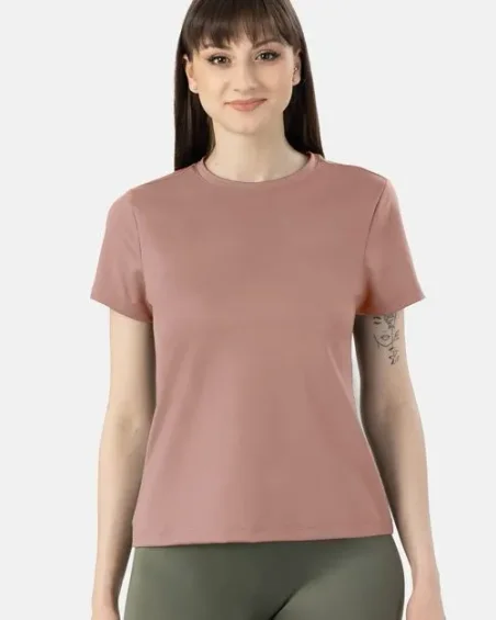 Camiseta ultra macia de mistura de modal e elastano