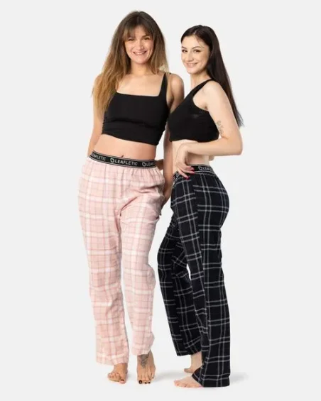Calças de pijama para mulher - roupa de dormir - conjunto de 2