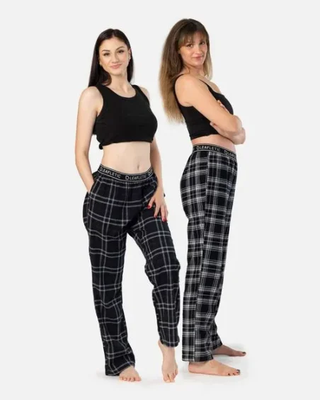 Calças de pijama para mulher - roupa de dormir - conjunto de 2