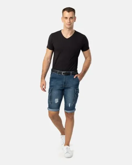 Calções de ganga para homem