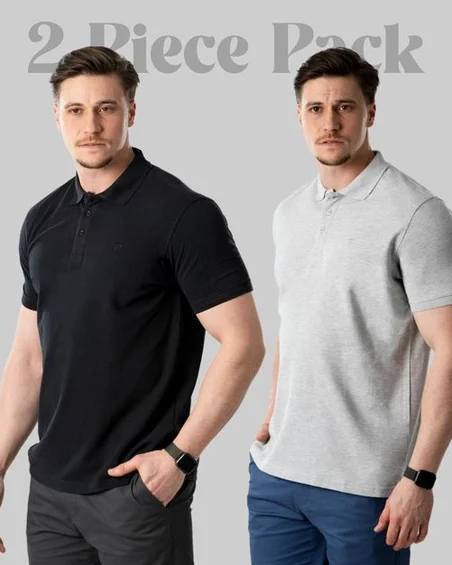 Polo para homem pacote com 2 peças