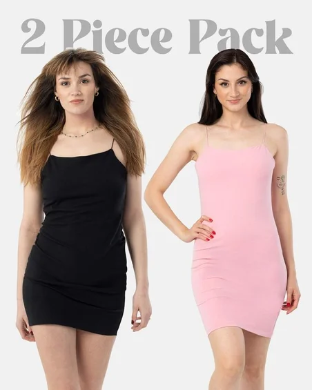 Vestido comprido de malha para mulher - conjunto de 2