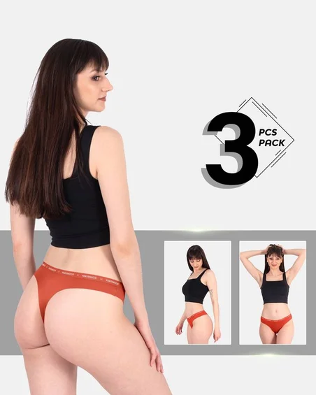 Fio dental brasileiro de algodão e elastano – conjunto de 3