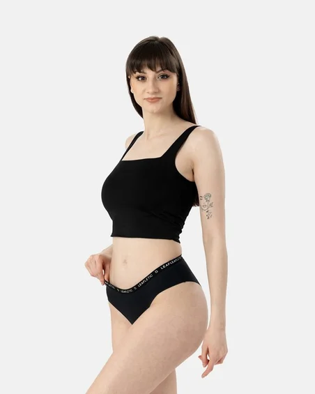 Cuecas hipster femininas em algodão e elastano