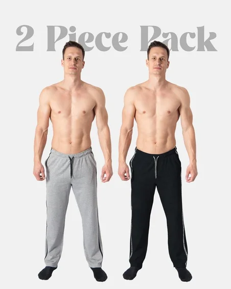 Calças de pijama para homem - roupa de dormir - conjunto de 2