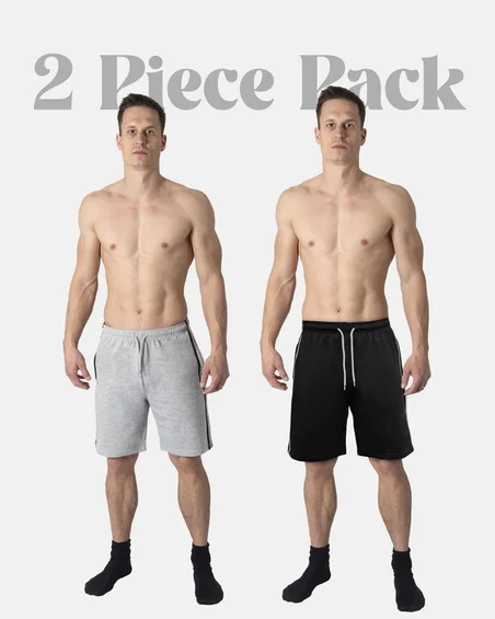 Calça pijama curto para homem - roupa de dormir - conjunto de 2