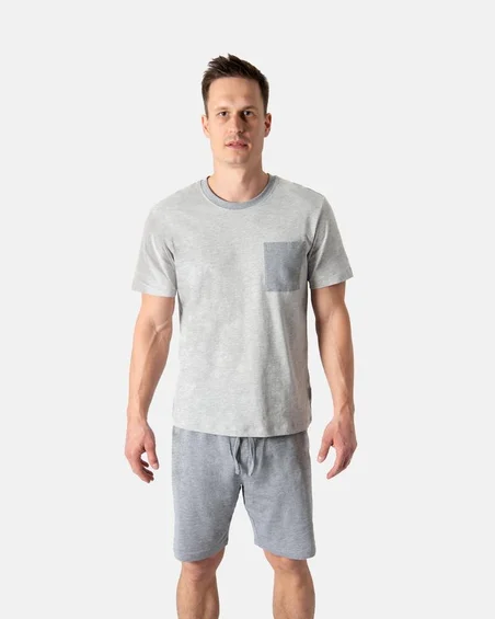 Pijama curto para homem - roupa de dormir