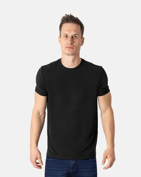 Camiseta ultra macia de mistura de modal e elastano