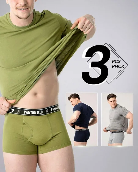 Cuecas para homem - conjunto de 3