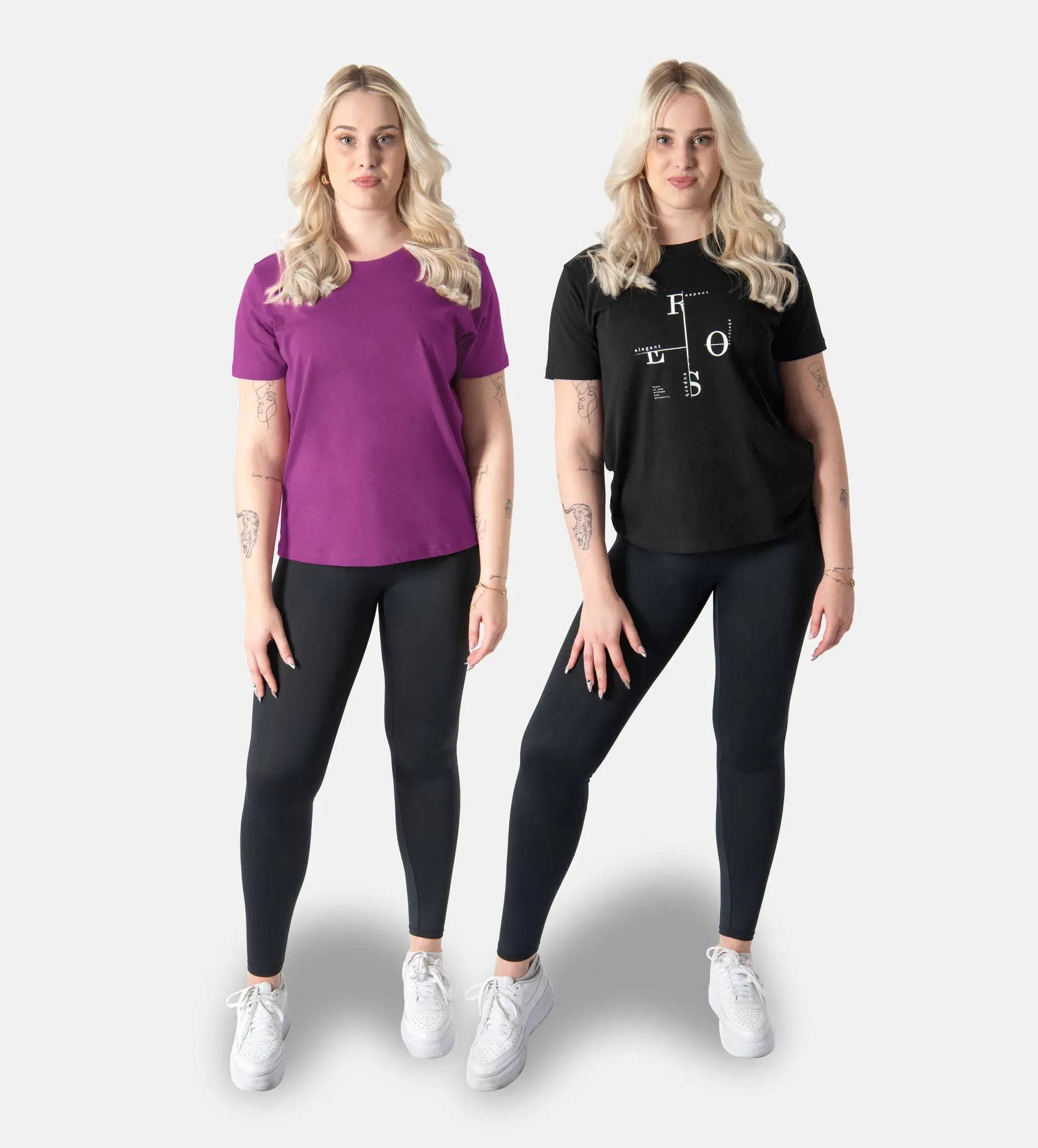 Camiseta para mulher - conjunto de 2