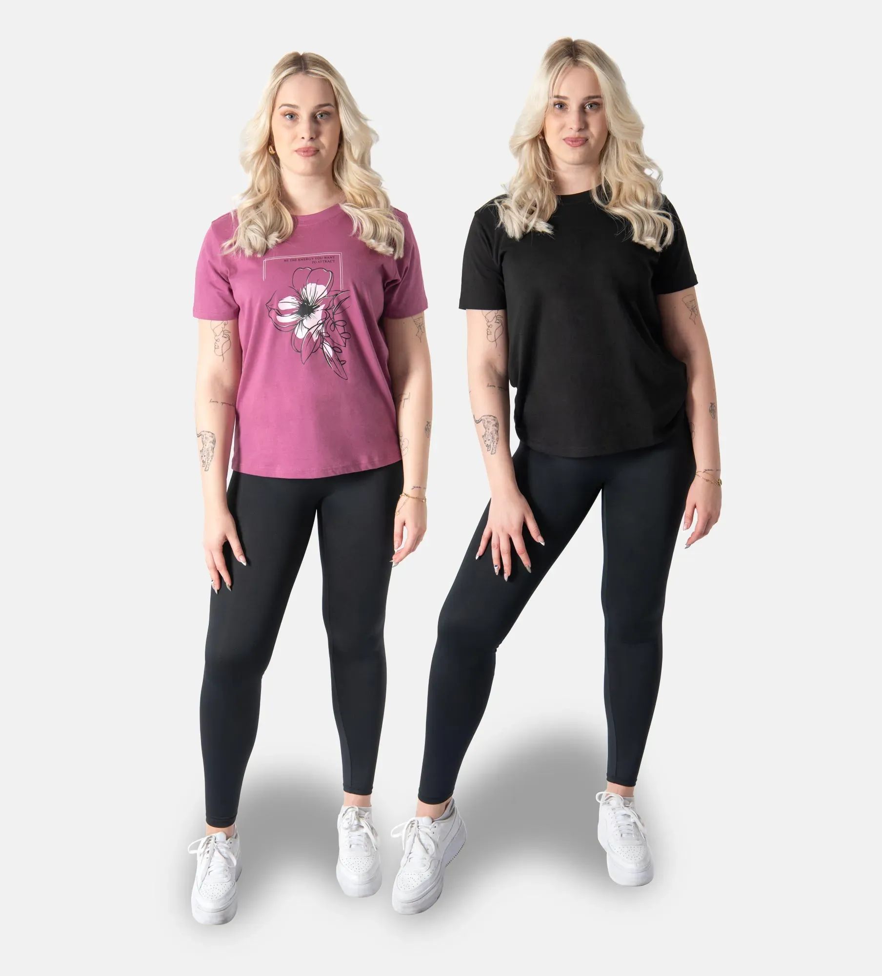 Camiseta para mulher- conjunto de 2