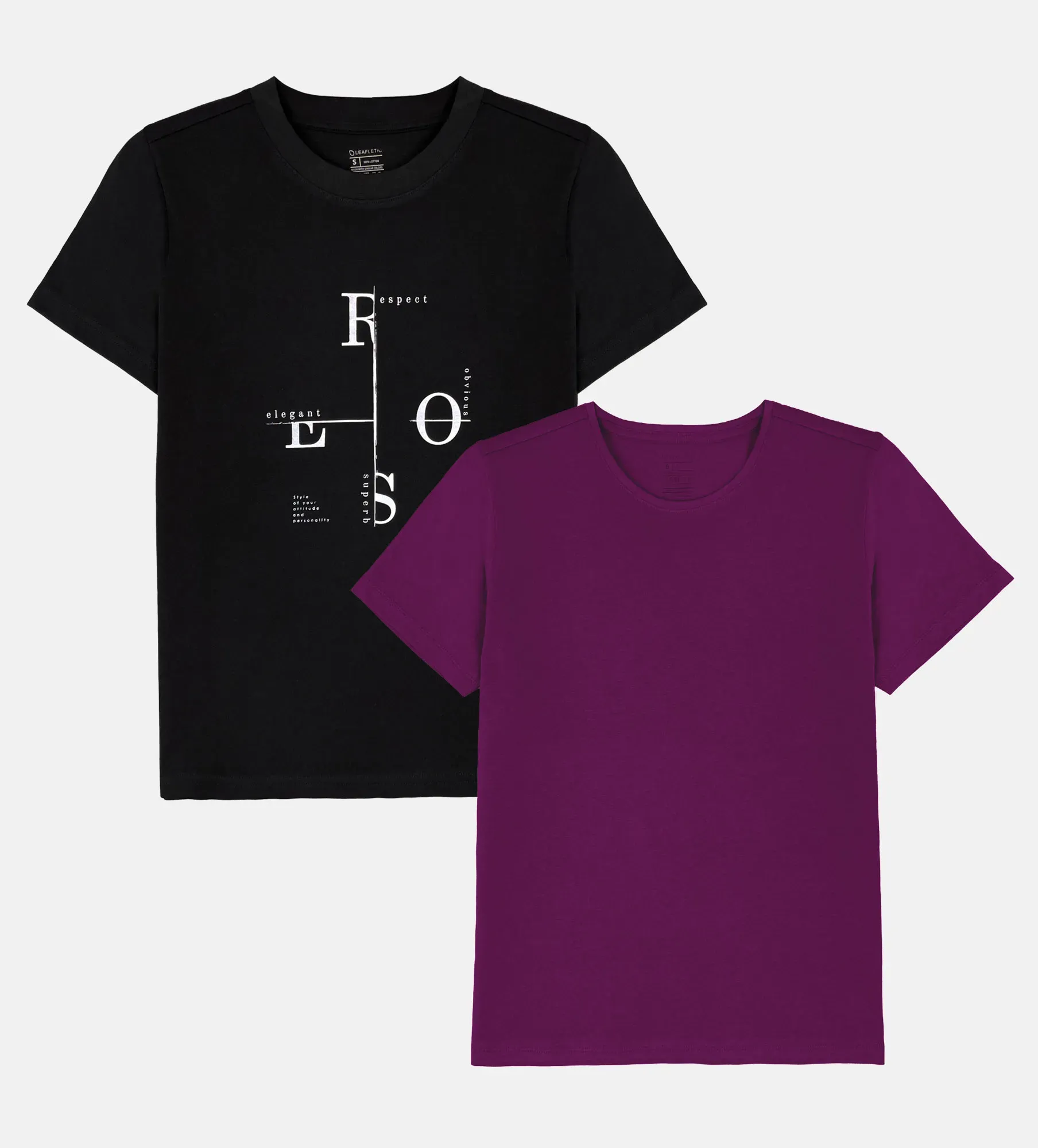 Camiseta para mulher - conjunto de 2