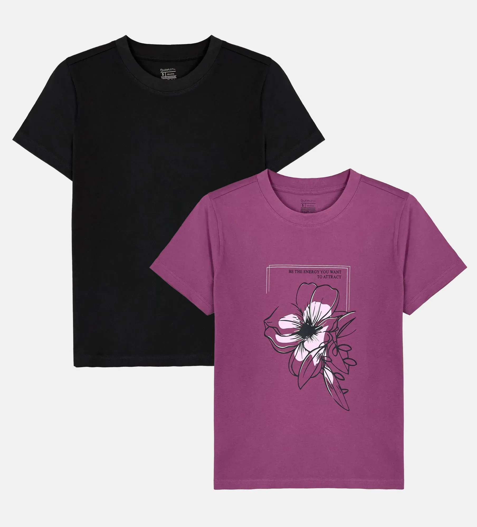 Camiseta para mulher- conjunto de 2