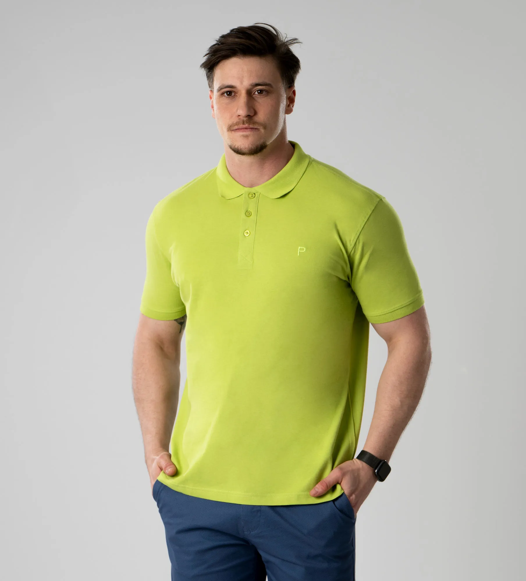 Polo para homem, pacote com 3 peças