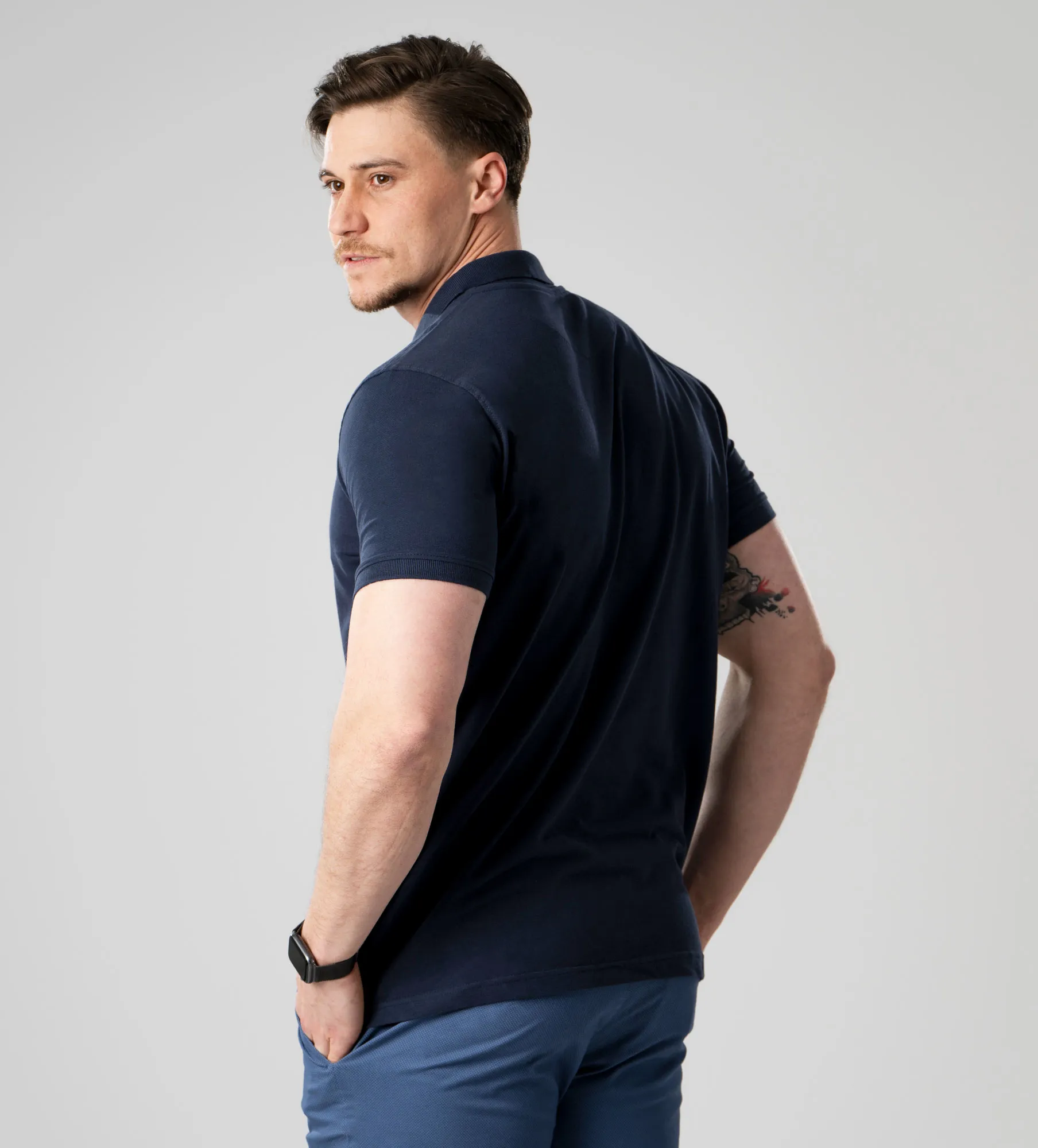 Polo para homem, pacote com 2 peças