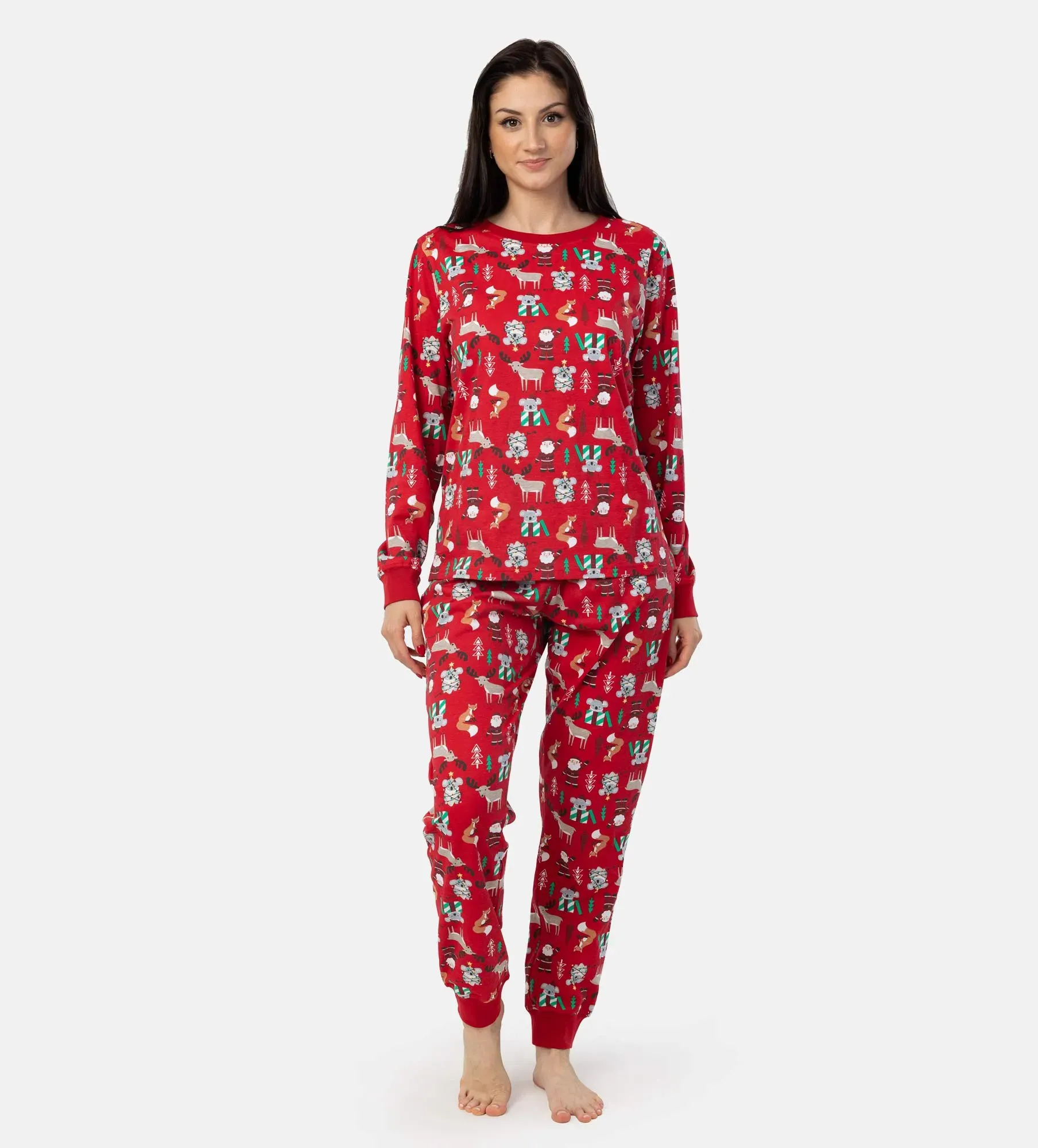 Pijama comprido para mulher - roupa de dormir
