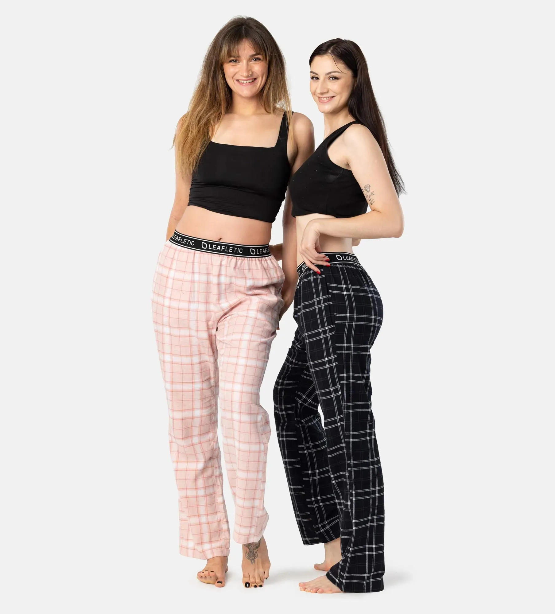 Calças de pijama para mulher - roupa de dormir - conjunto de 2