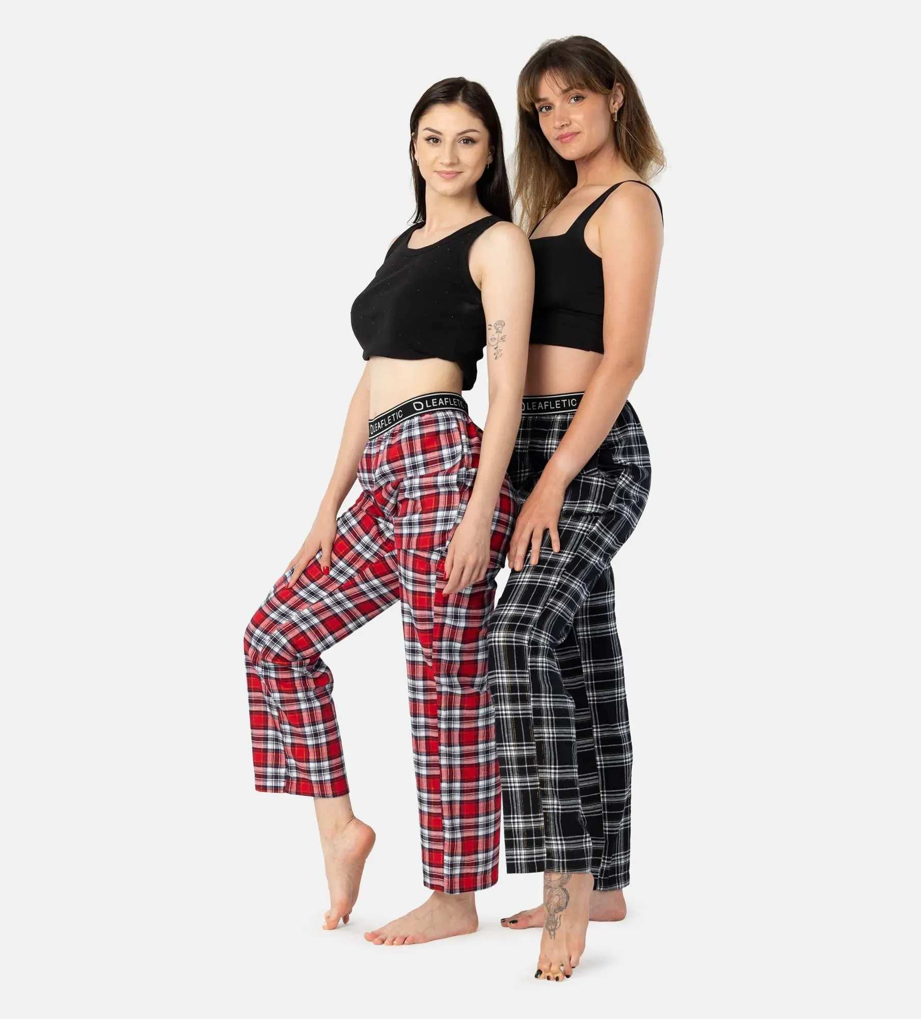 Calças de pijama para mulher - roupa de dormir - conjunto de 2