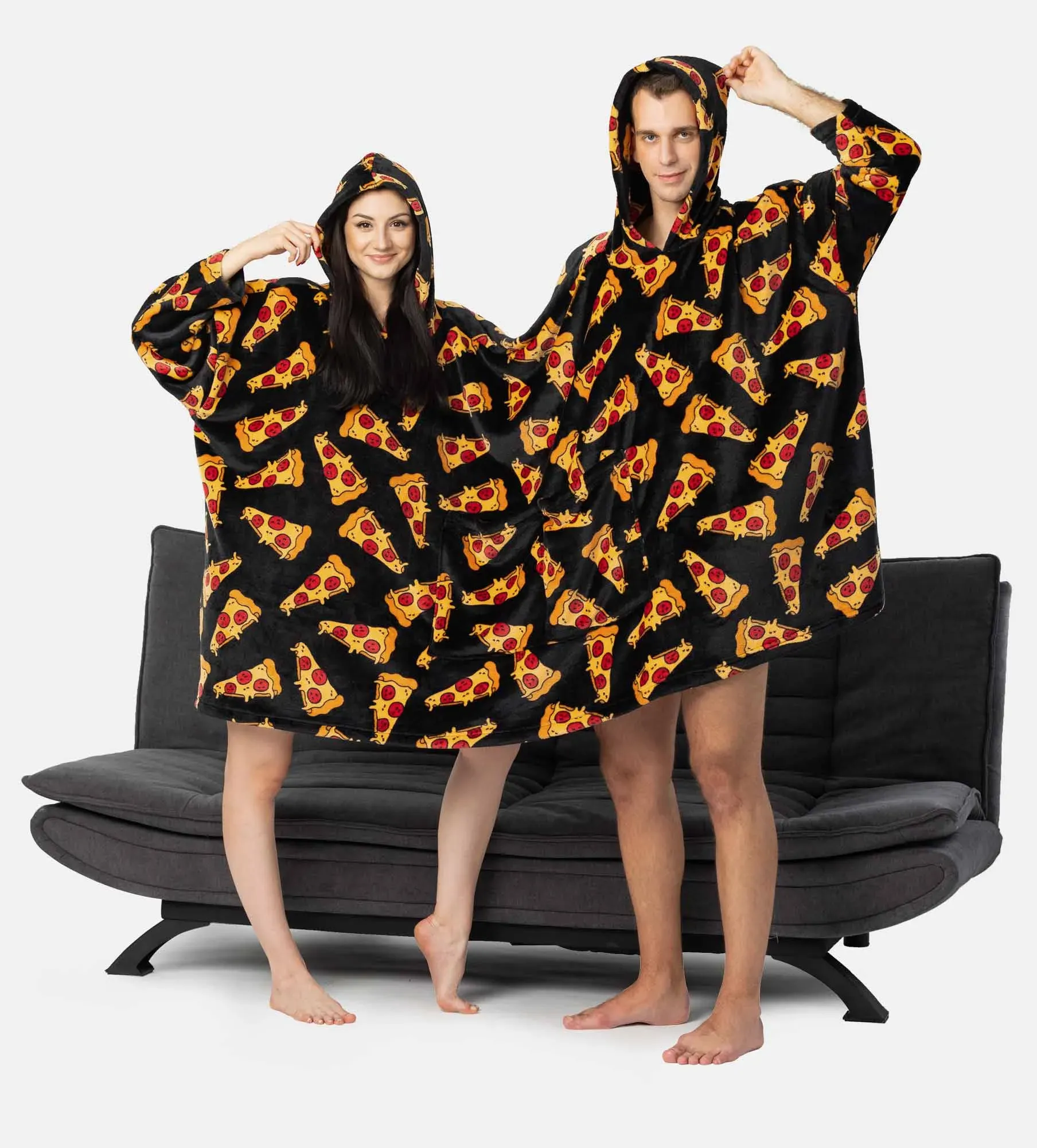 Sweatshirt dupla Com Capuz superdimensionada