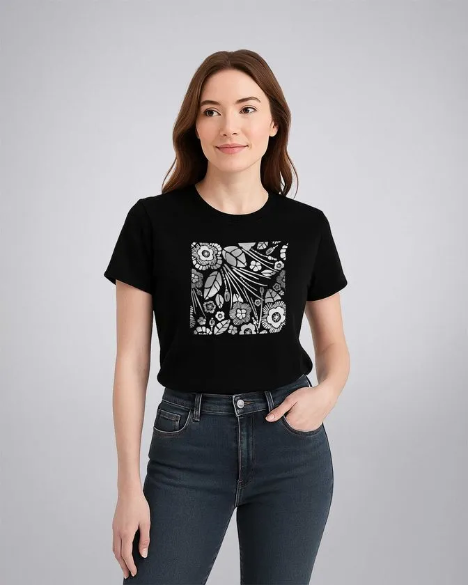 Camiseta feminina com estampa