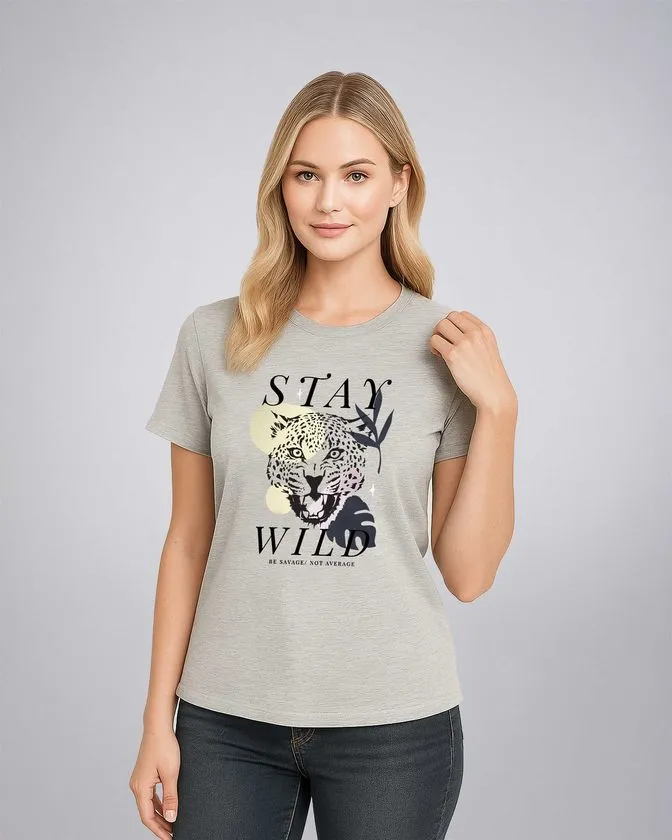 Camiseta feminina com estampa