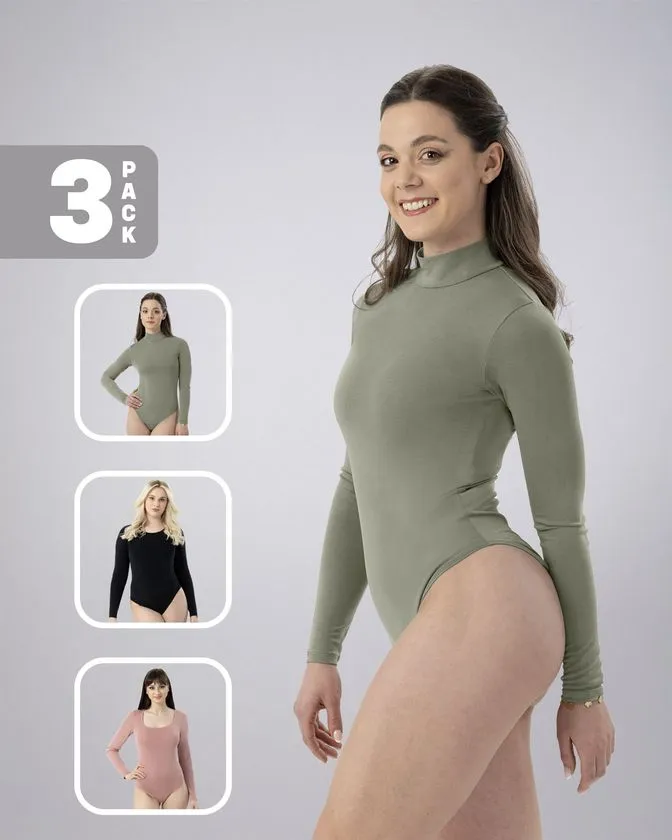 Body para mulher - conjunto de 3