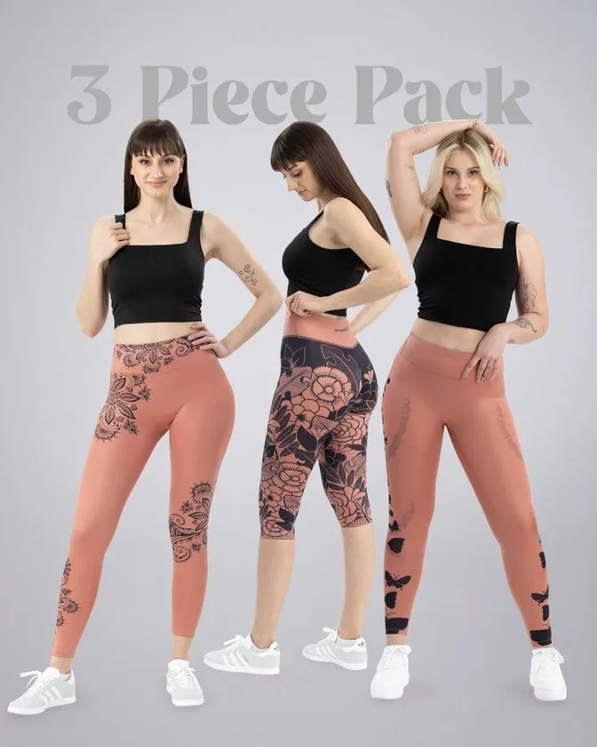 Legging para mulher - conjunto de 3