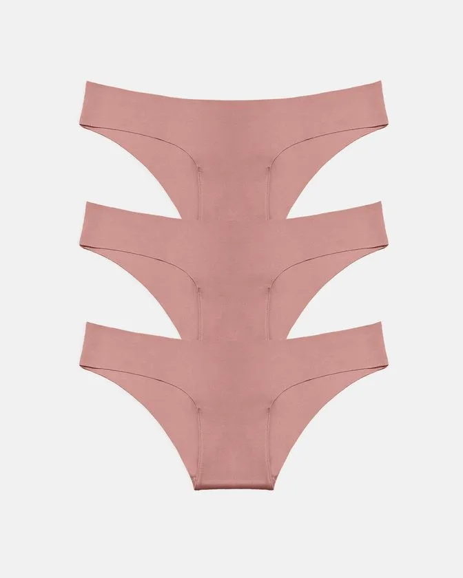 Cuecas hipster de nylon e elastano para mulher - conjunto de 3