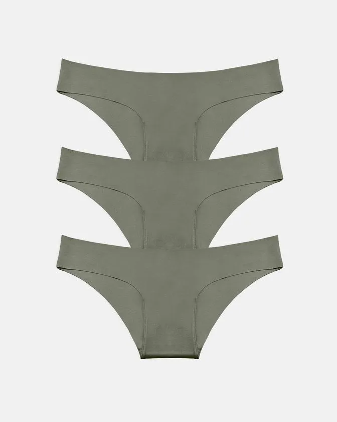 Cuecas hipster de nylon e elastano para mulher - conjunto de 3