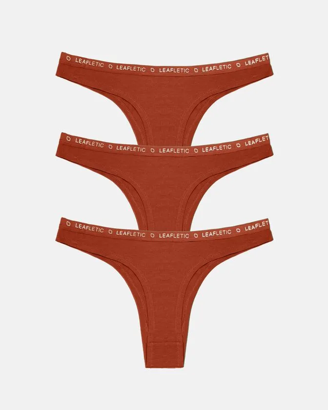 Fio dental brasileiro de algodão e elastano – conjunto de 3
