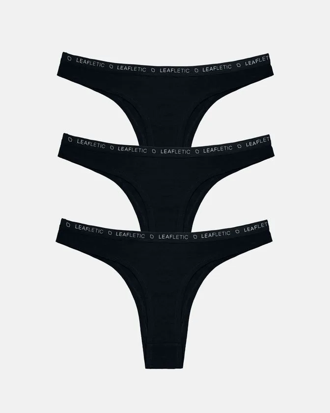 Fio dental brasileiro de algodão e elastano – conjunto de 3