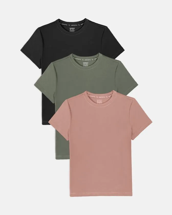 T-shirt second-skin de nylon e elastano – Pack 3 unidades