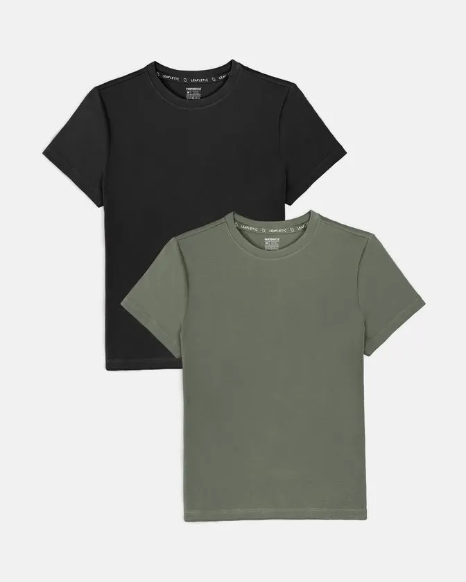 T-shirt second-skin de nylon e elastano – Pack 2 unidades