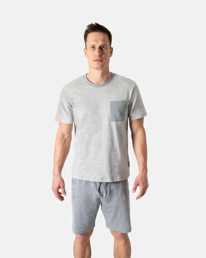 Pijama curto para homem - roupa de dormir