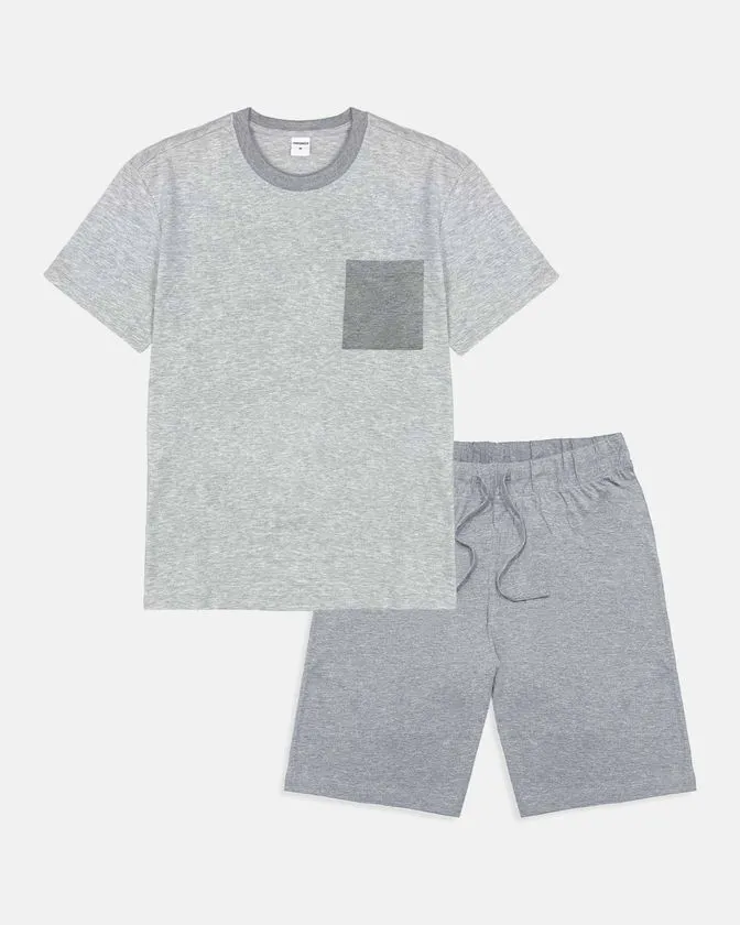 Pijama curto para homem - roupa de dormir